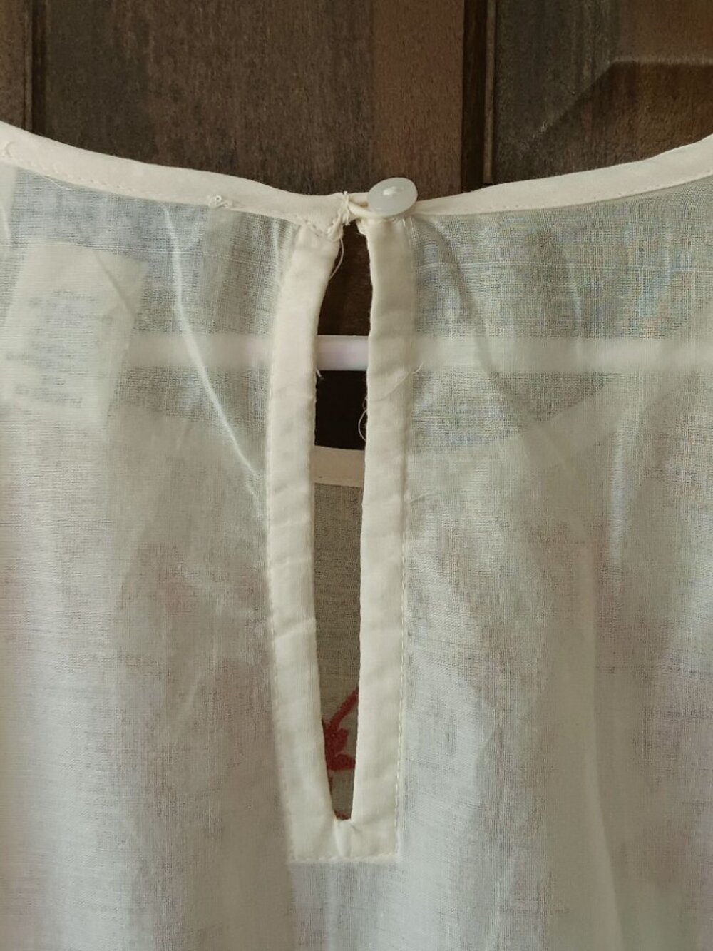 CALYPSO ST. BARTH Cream and Pink Embroidered and Ruffled Peasant Blouse Size S - Picture 10 of 15